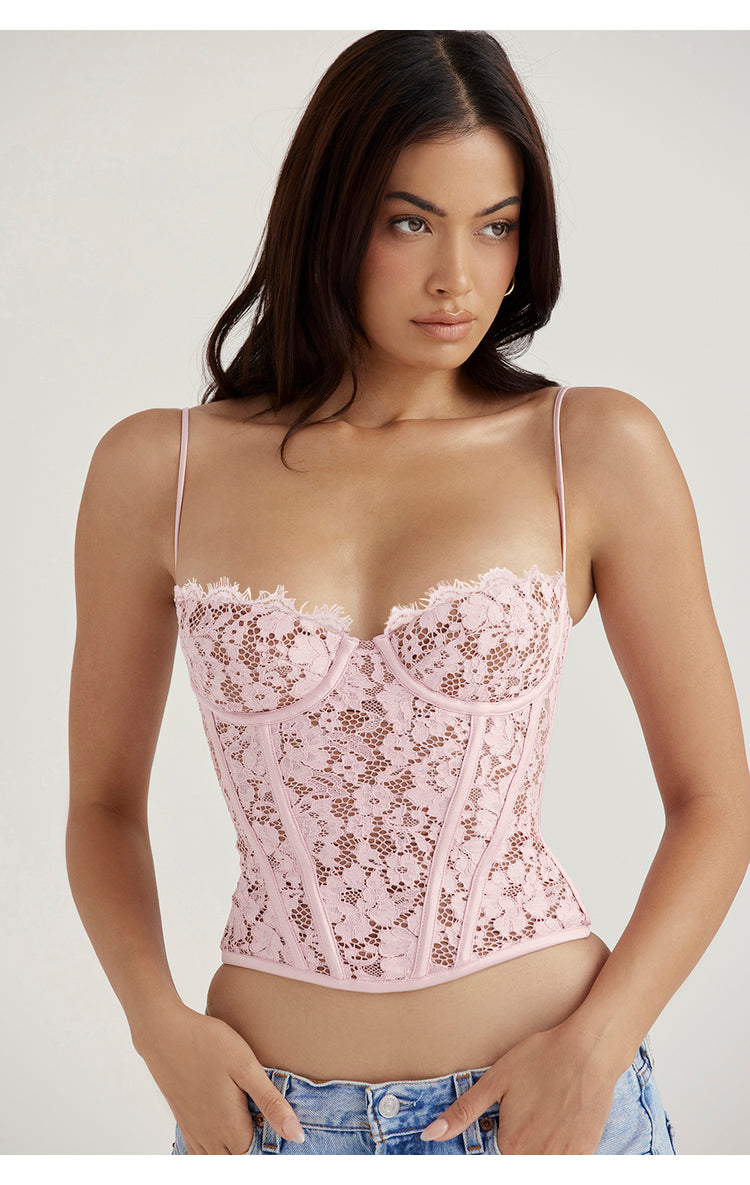 party wear pink top with Blue Jeans-Westo India