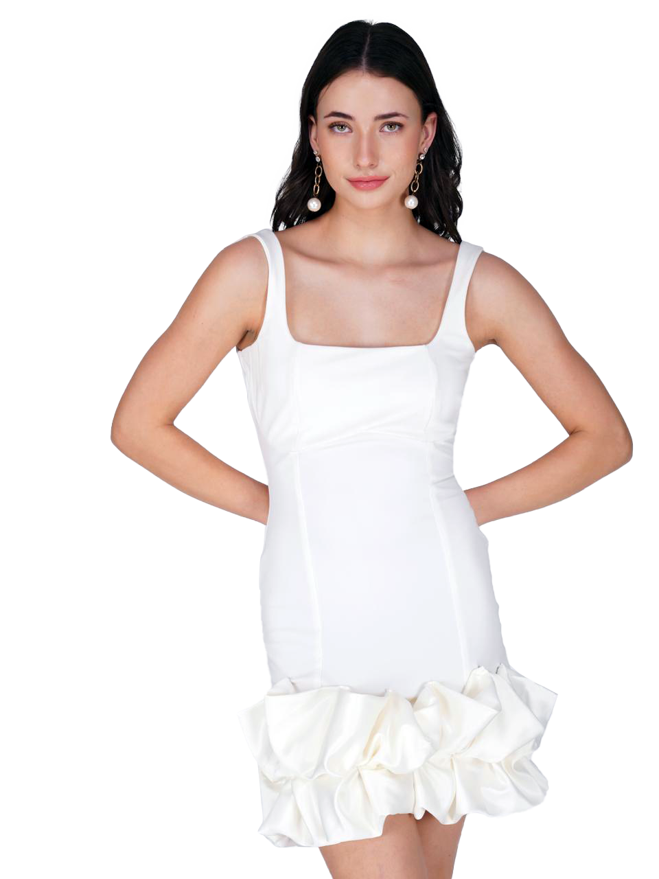 Molly White Short Dress