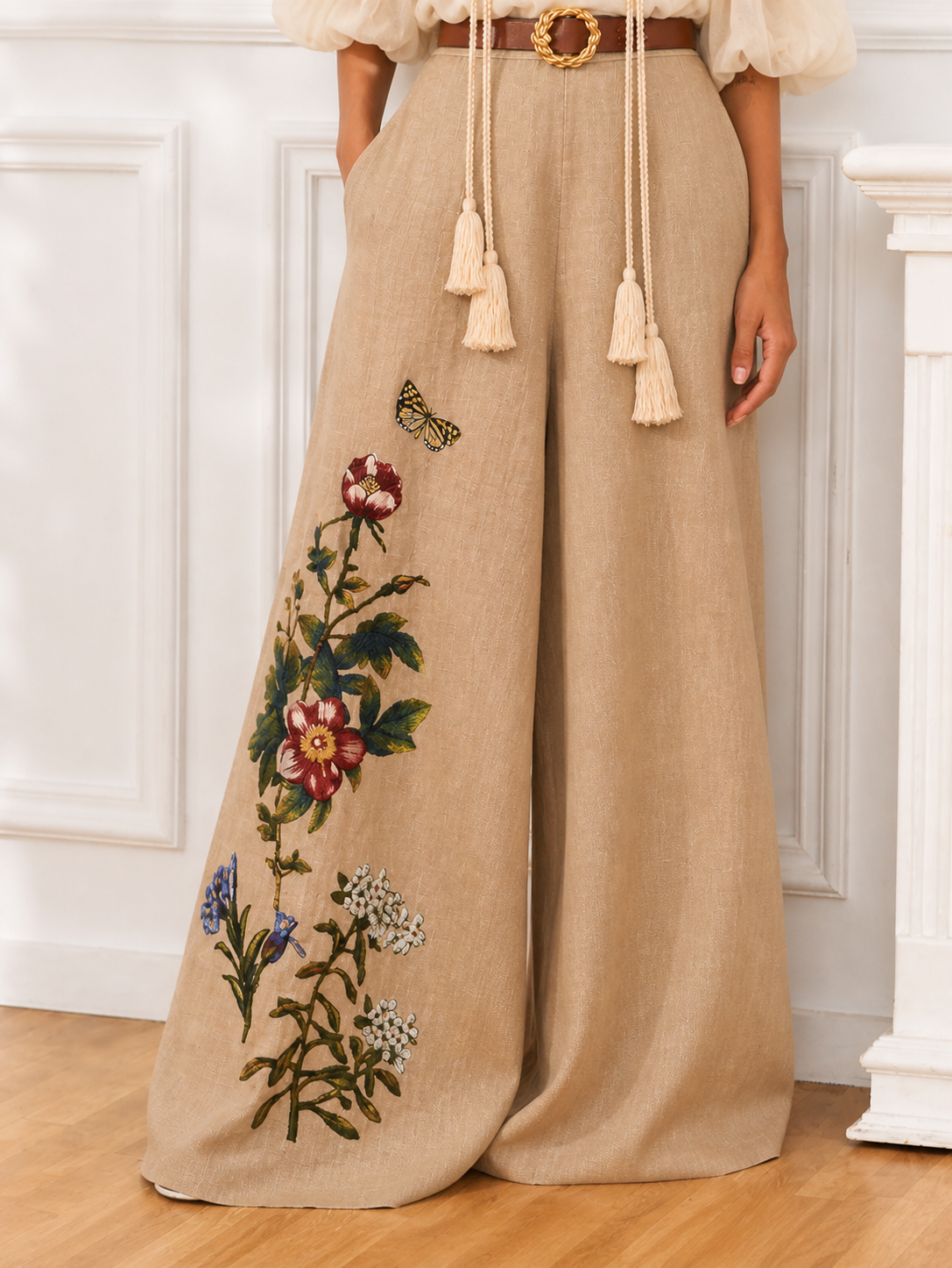 Elite Print Linen Pant